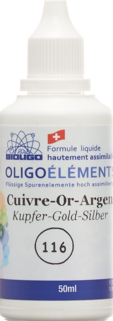 Bioligo Cuivre-Or-Argent n°116 ampoules 20pces - L'herboristerie